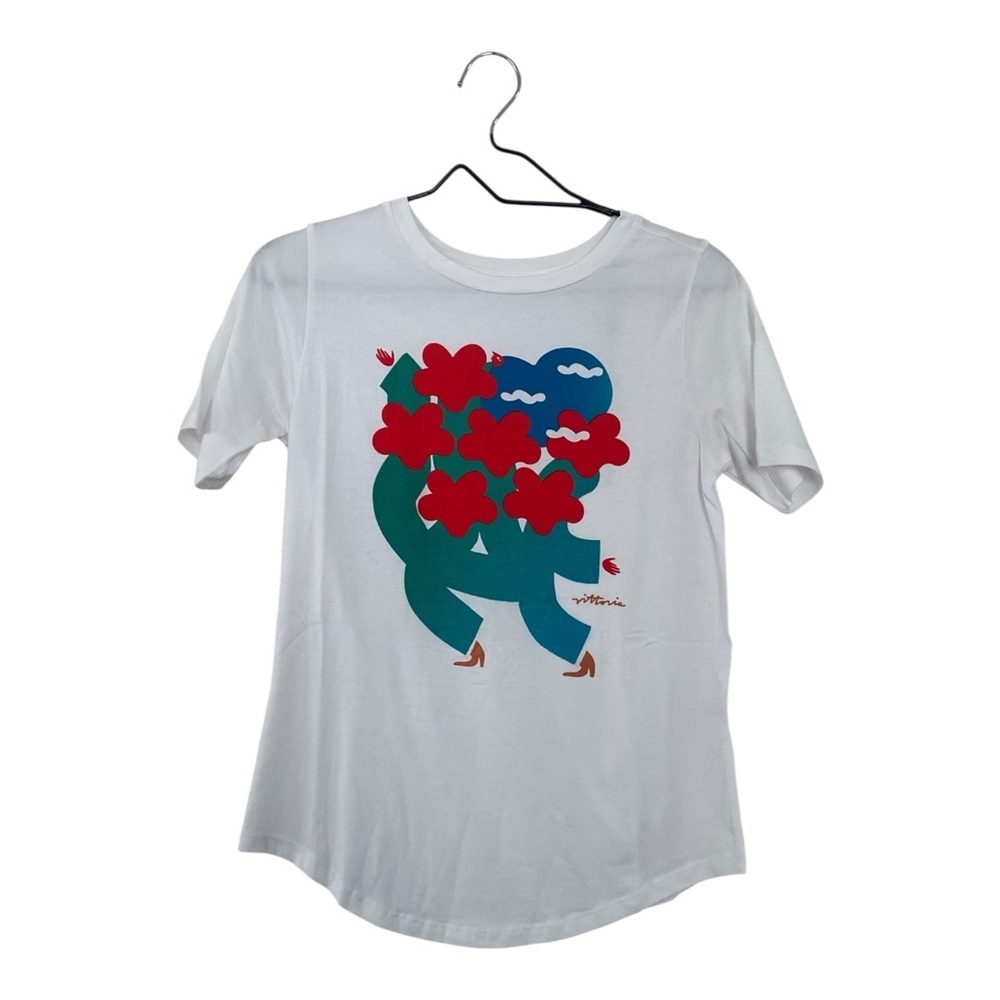 Universal Standard EverMothers Tee Rex Amber Vittoria Print T Shirt 4XS 00/0 NEW